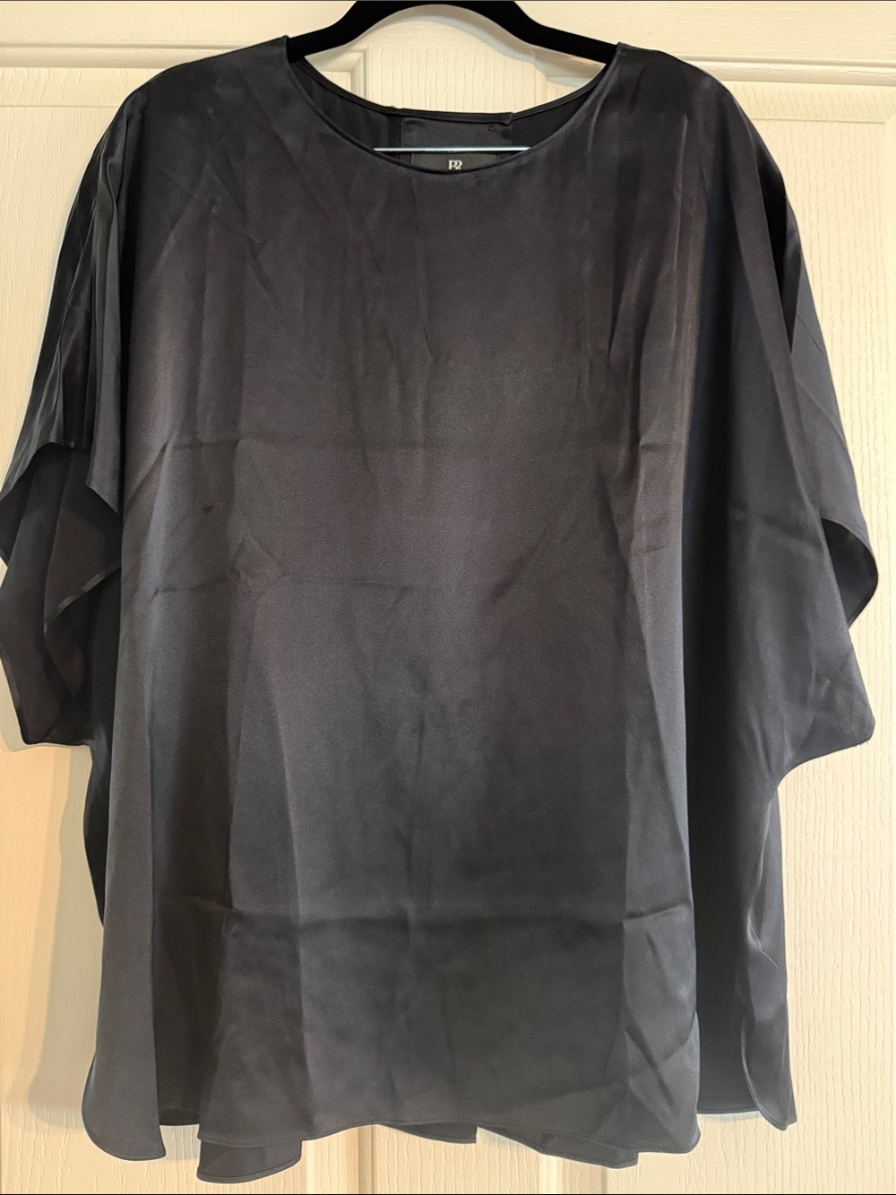 Banana Republic 100% Silk Black Blouse